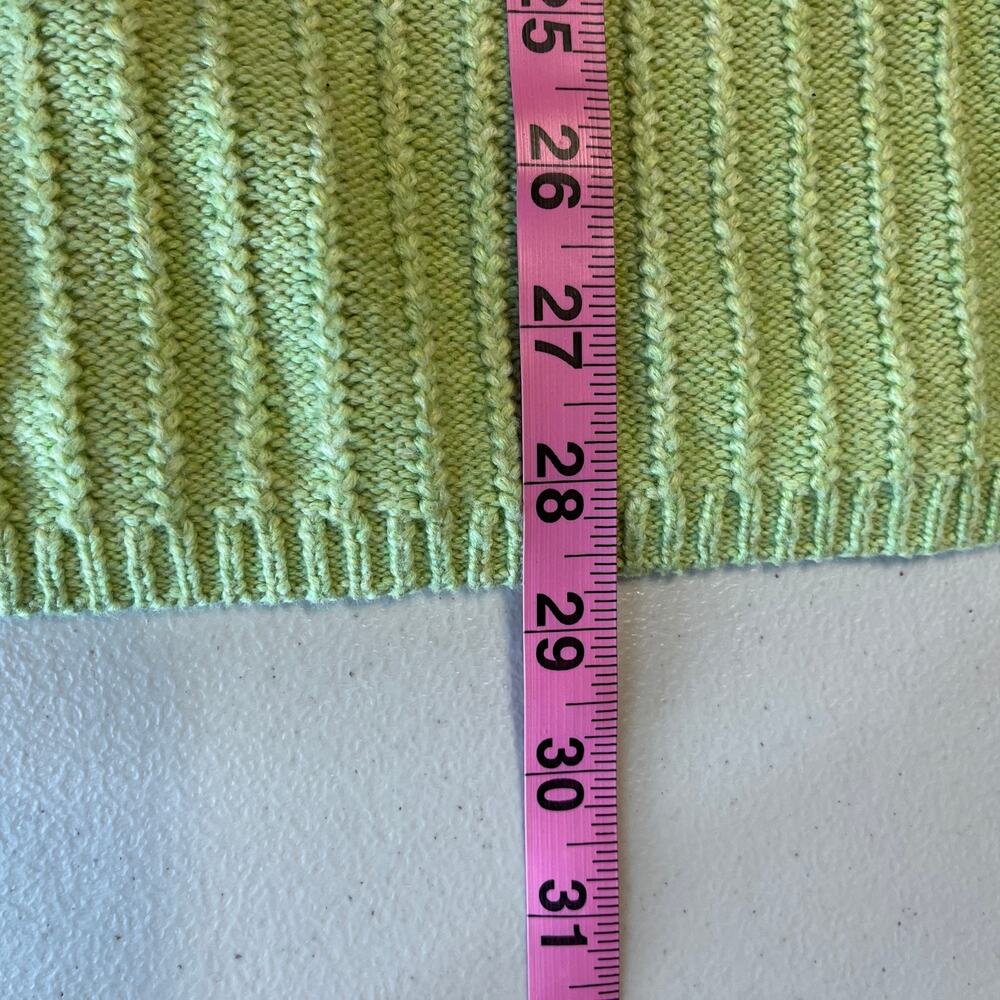 J Jill Green Cotton Cowl Neck Long Sleeve Oversize Pullover Tunic Sweater M - Picture 10 of 10